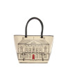 Shopper Moschino Love beige-black